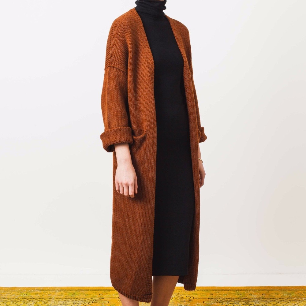 Lauren Manoogian Long Open Cardigan - Terra